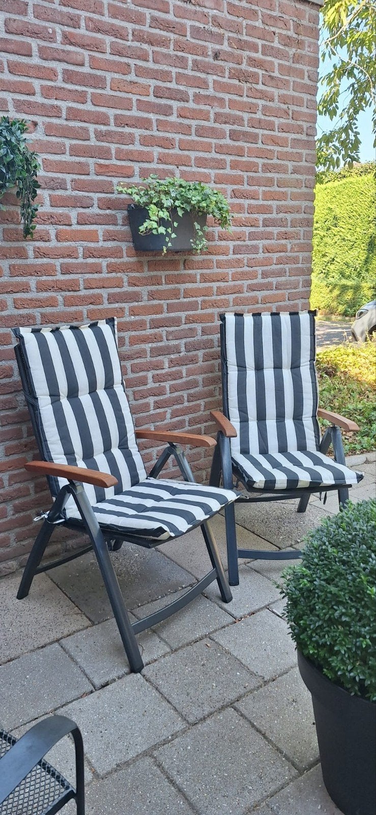Hartman standenstoelen, Tuin en Terras, Tuinstoelen, Ophalen, Zo goed als nieuw, Metaal, Verstelbaar