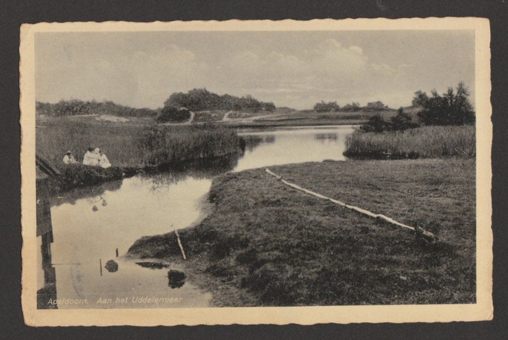 Apeldoorn - Aan het Uddelermeer (kaart heeft gelopen 1934), Verzenden, 1920 tot 1940, Gelopen, Gelderland