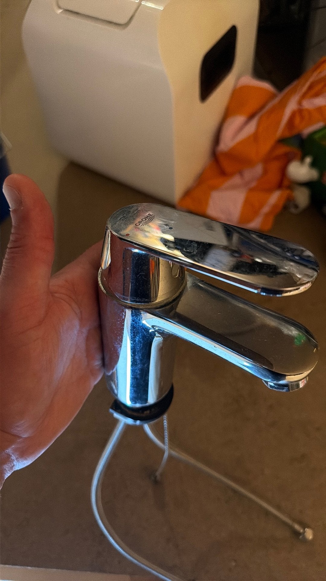 Mengkraan Grohe badkamer, Ophalen of Verzenden, Zo goed als nieuw, Chroom, Kraan