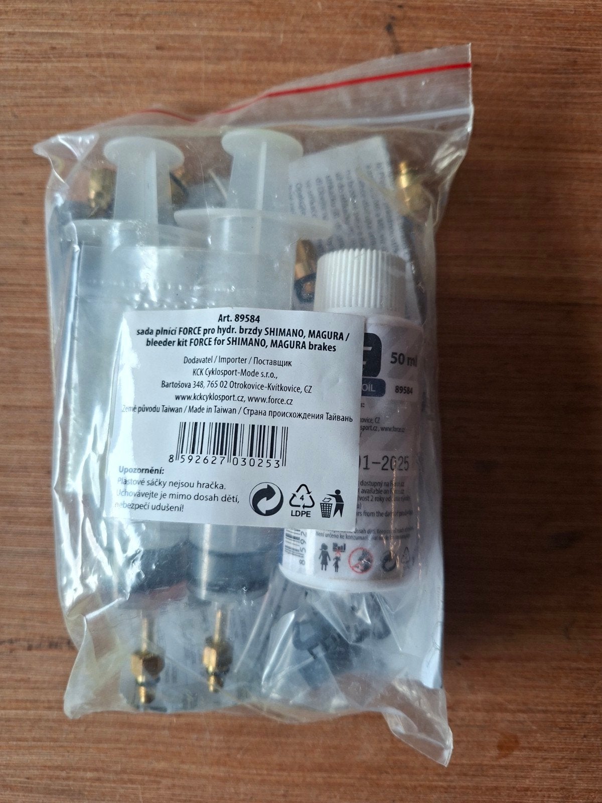 FORCE ontluchtingsset voor Shimano/Magura remmen, Verzenden, Nieuw, FORCE