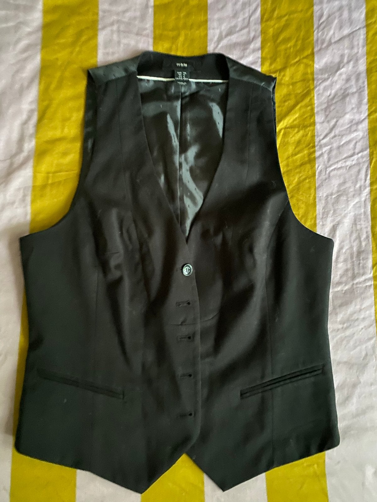 Stijlvol Zwart H&M Gilet Maat 38/40 (M), Kleding | Dames, Maat 38/40 (M), Zwart, Ophalen of Verzenden, Zo goed als nieuw