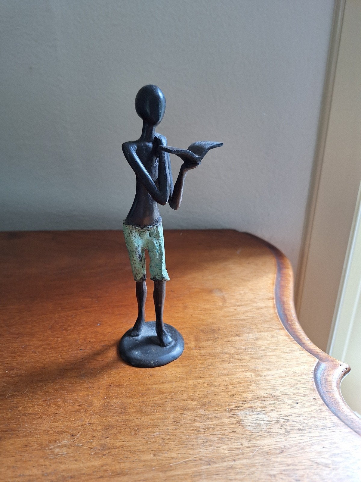 Bronzen beeldje man, Verzamelen, Ophalen of Verzenden, Nieuw, Mens