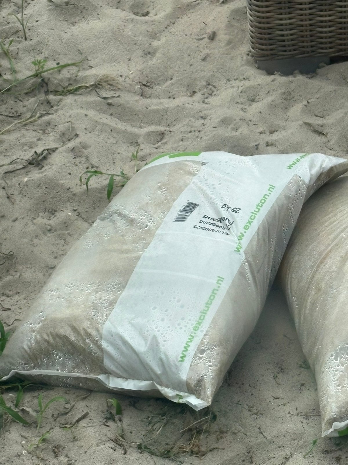 Zak ophoogzand 25kg 4 stuks, Tuin en Terras, Ophalen, Nieuw, Ophoogzand