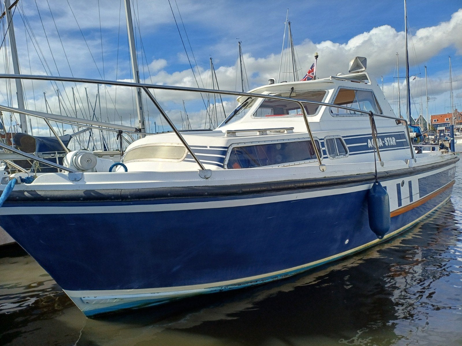 mooie Pilotboot Aquastar snelboot  scherpe prijs, 3 m, Overige merken, 9 m, Diesel