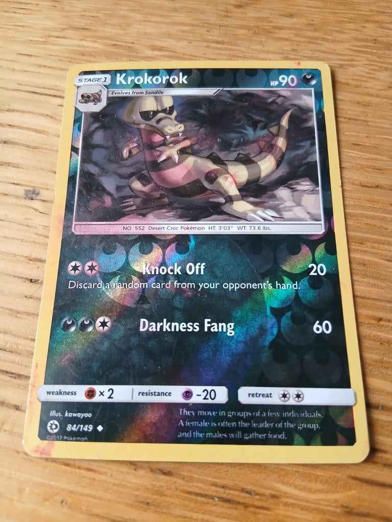Krokorok 84/149, Ophalen of Verzenden, Gebruikt, Losse kaart, Foil