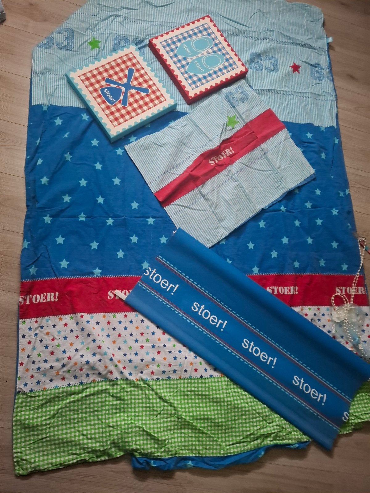 Lief dekbedovertrek rolgordijn ect, Ophalen of Verzenden, Gebruikt, Wanddecoratie