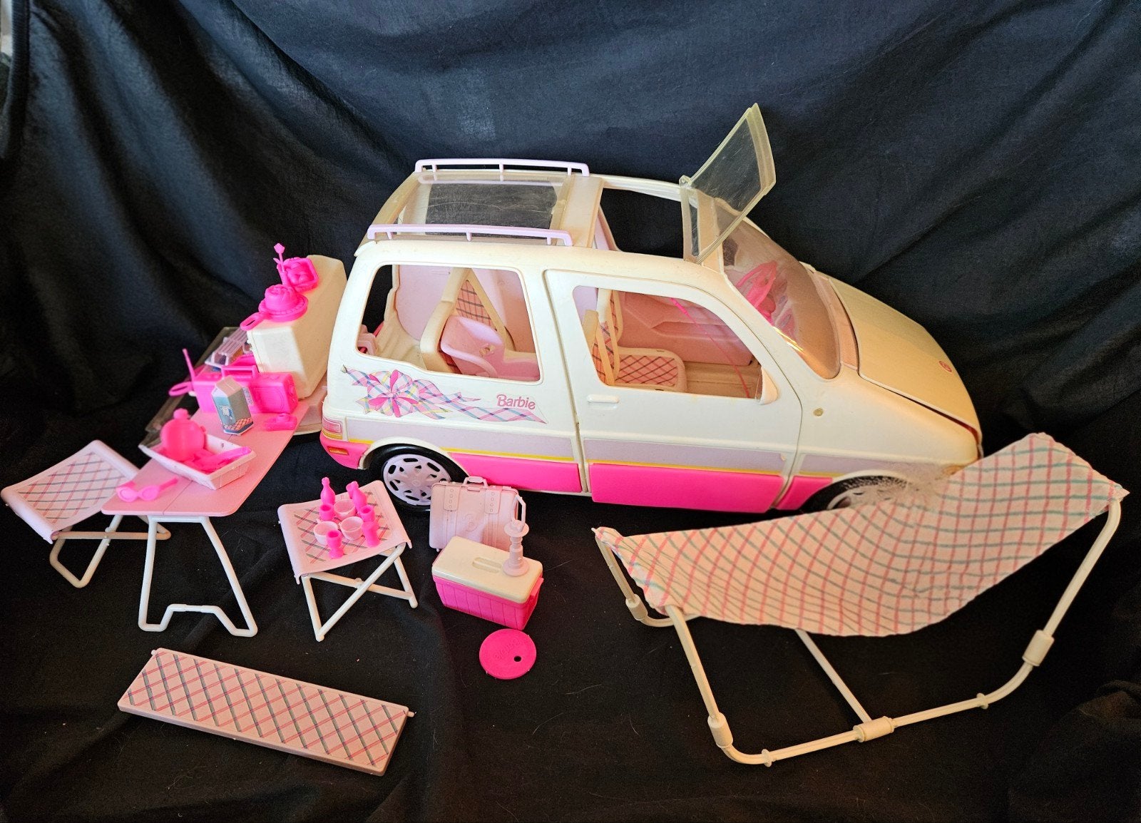 Barbie Picnic Mobil Minivan 1995, Ophalen of Verzenden, Gebruikt, Barbie