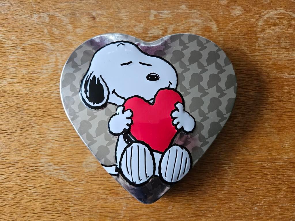 Hartvormig blik Snoopy Peanuts, Verzamelen, Ophalen of Verzenden, Gebruikt, Overige, Overige merken