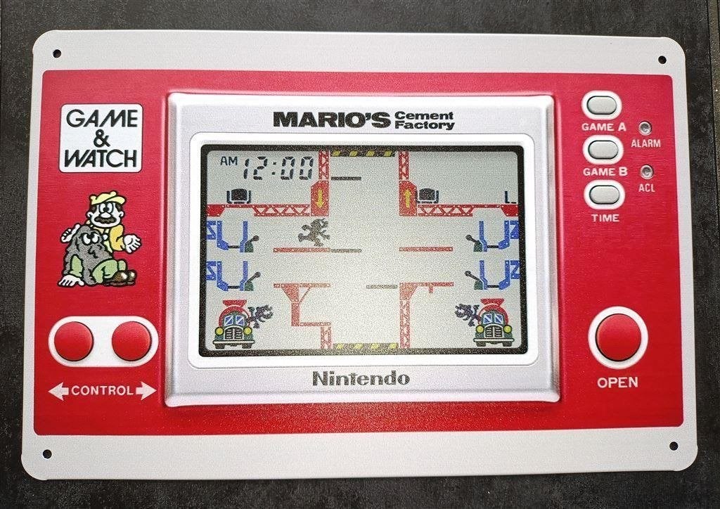 GAME AND WATCH MARIO Metalen Wandbord, Avontuur en Actie, Verzenden, 1 speler, Nieuw