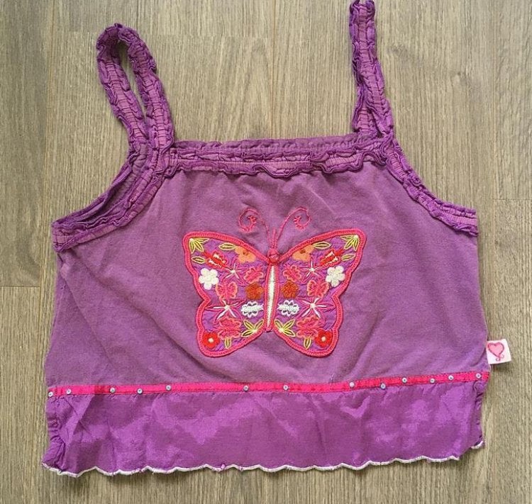 MIM PI Mooie paarse top shirt , maatje 140, Gebruikt, Meisje, Ophalen of Verzenden, Shirt of Longsleeve