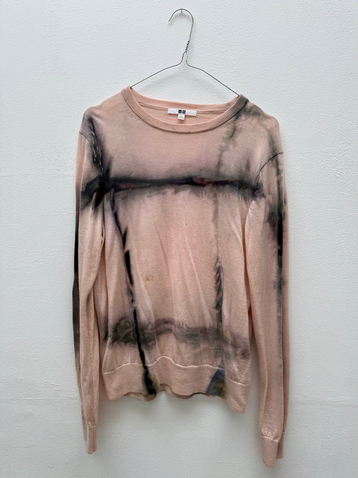 Uniqlo tie dye trui - Maat M - Licht roze, Ophalen of Verzenden, Gedragen, Maat 38/40 (M), Roze