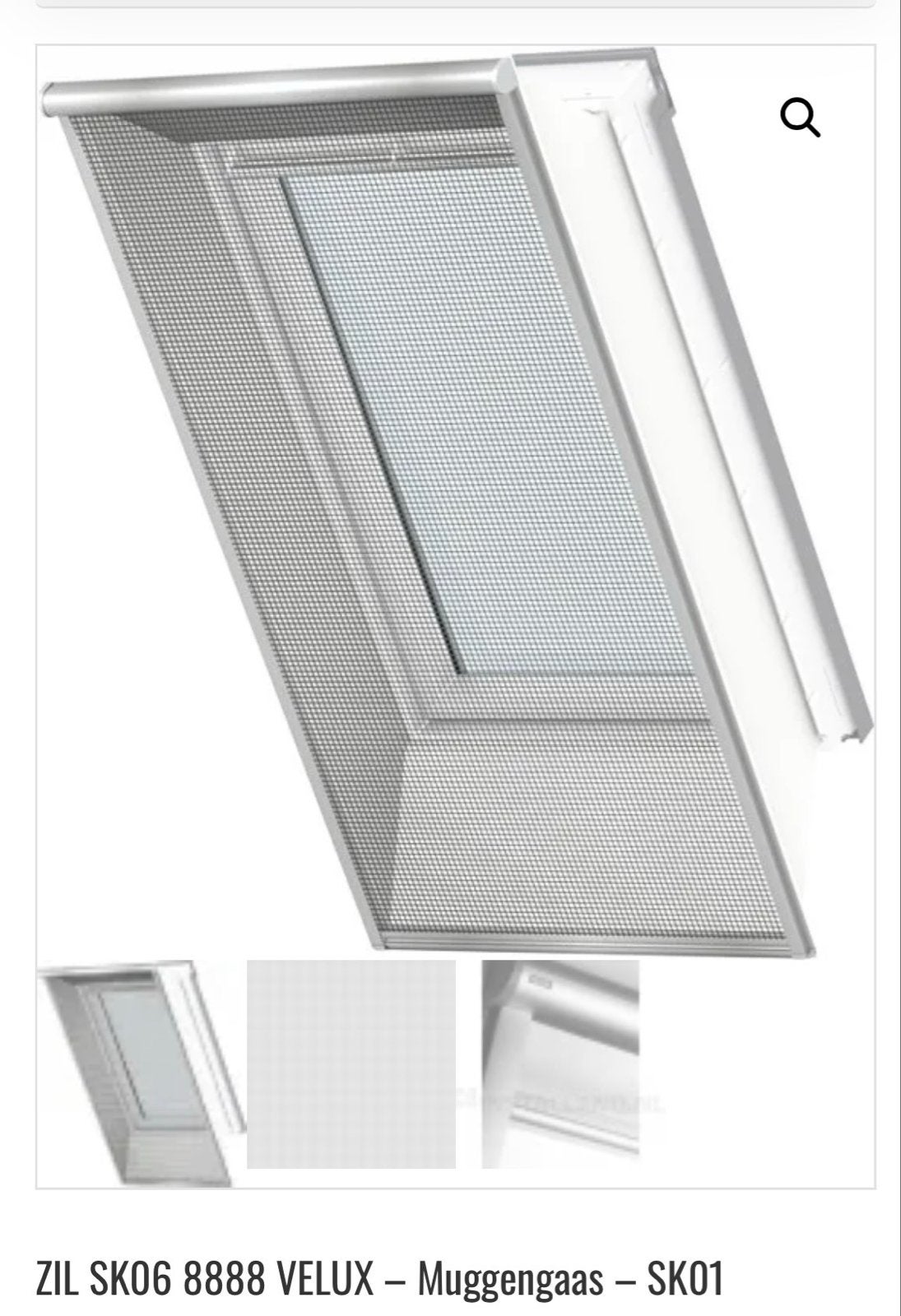 VELUX Muggenhor ZIL SK06 8888 voor Dakraam, 80 tot 120 cm, Nieuw, Dakraam, 160 cm of meer