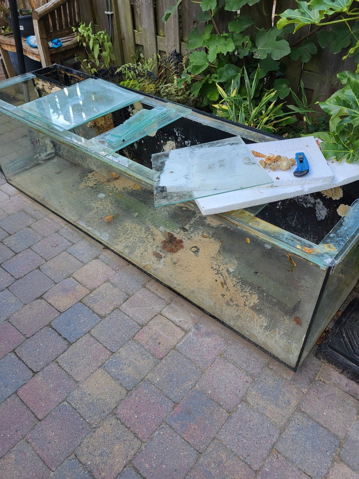 zee aquarium 180x50x50, Ophalen, Gebruikt, Leeg aquarium