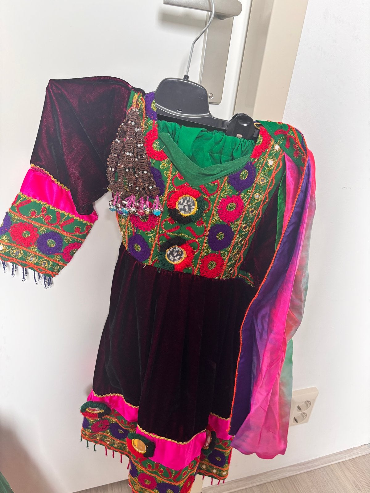 Afghaans Meisjes Jurk met Broek en Sjaal - Traditioneel, Overige kleuren, Nieuw, Ophalen of Verzenden, Maat 34 (XS) of kleiner