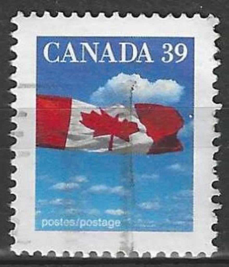 Canada 1991 - Yvert 1123 - Nationale Canadese vlag (ST), Verzenden, Gestempeld, Noord-Amerika