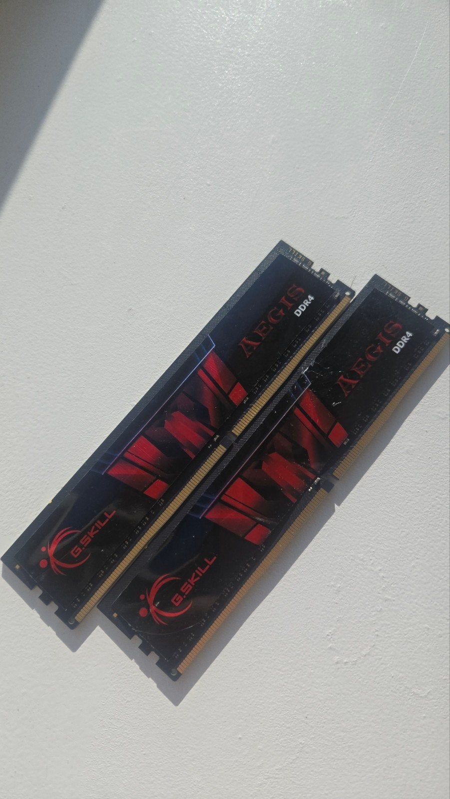 G.Skill Aegis DDR4 RAM 16GB (2x8gb) 3200MHz, Computers en Software, RAM geheugen, Server, DDR4, Ophalen of Verzenden, Zo goed als nieuw