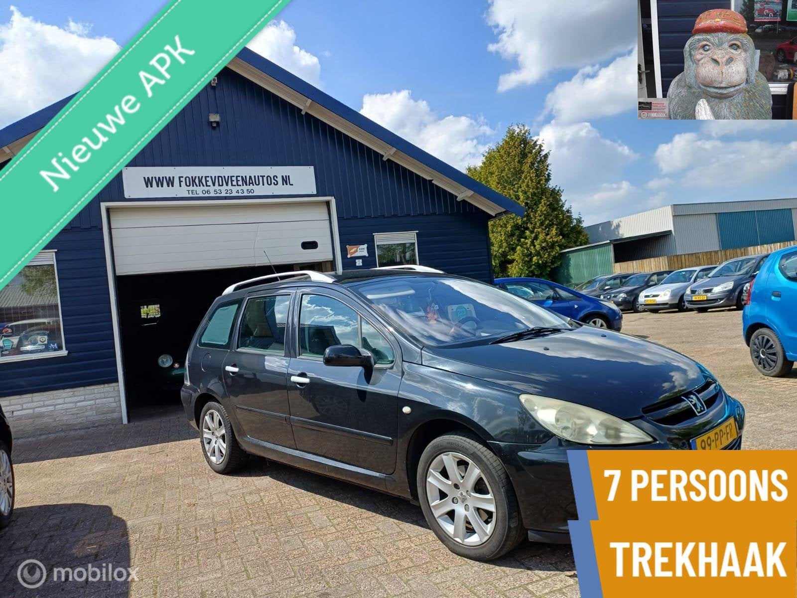 Peugeot 307 SW 2.0 16V 7PERSOONS Garantie, alle inruil mogel, Voorwielaandrijving, 1330 kg, 136 pk, Gebruikt