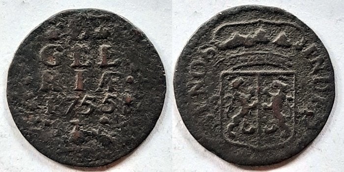 Duit Gelderland 1755, Verzenden, Vóór koninkrijk, Overige waardes