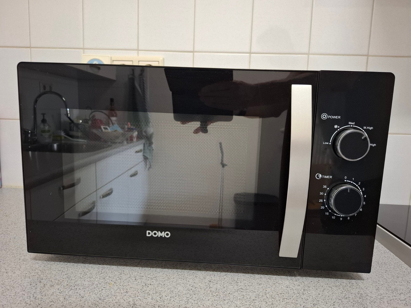 Domo DO23001 Vrijstaande Magnetron 30L 900W Zwart, Ophalen, Zo goed als nieuw