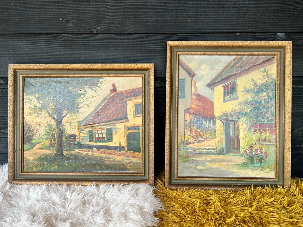 2 maal Peter Bruin schilderij, Ophalen of Verzenden