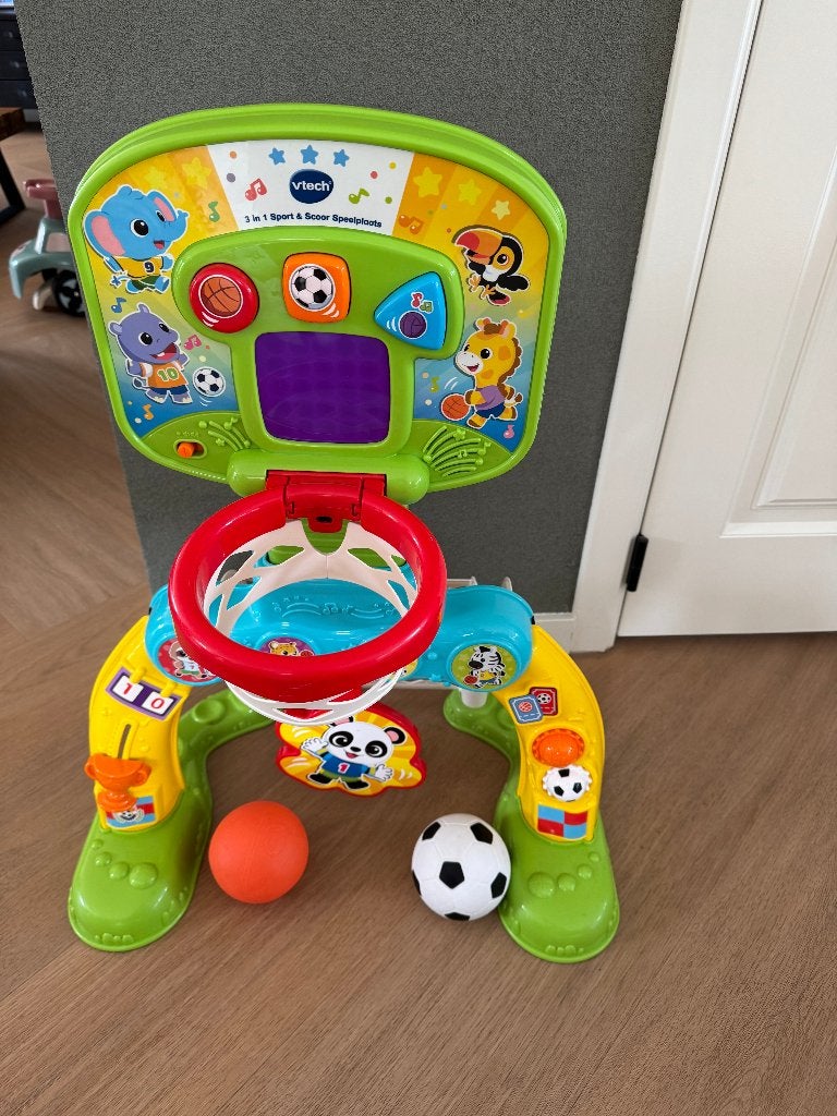 VTech 3-in-1 Sport & Scoor Speelplaats, Ophalen, Zo goed als nieuw, 6 maanden tot 2 jaar