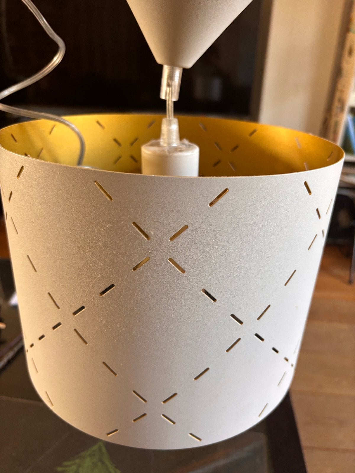 HangLamp van het merk: Massive, Ophalen, Zo goed als nieuw, Wit, Rond