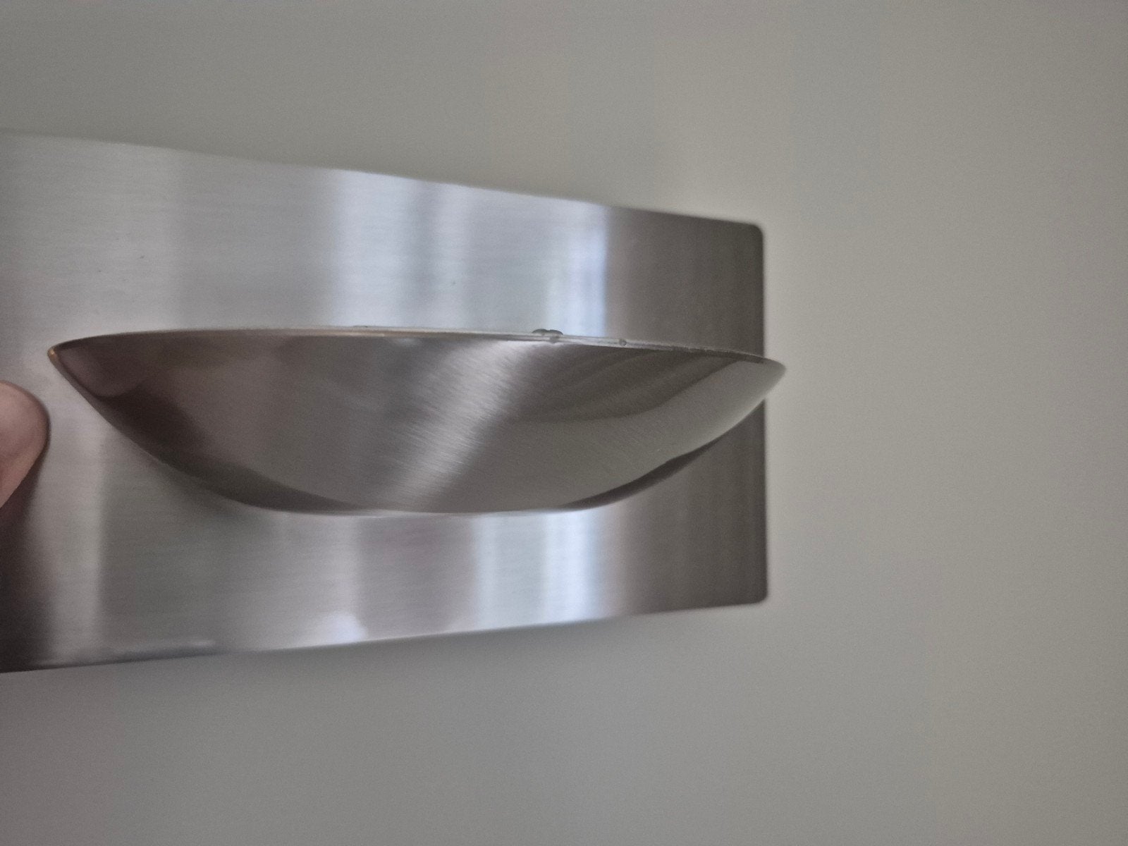 RVS led Wandlampen - Set van 2, Gebruikt, Indirect licht, Overige fittingen, Ophalen of Verzenden