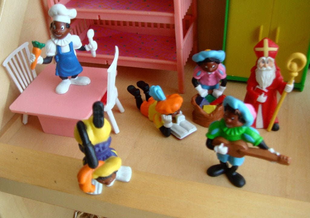 sinterklaas + pieten 6 kleine figuurtjes samen voor € 6,50, Diversen, Sinterklaas, Ophalen of Verzenden, Zo goed als nieuw