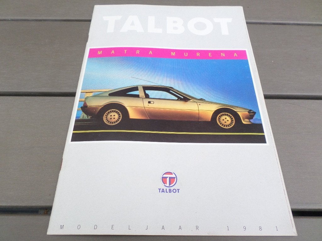 Talbot Murena Brochure, Ophalen of Verzenden, Zo goed als nieuw, Overige merken