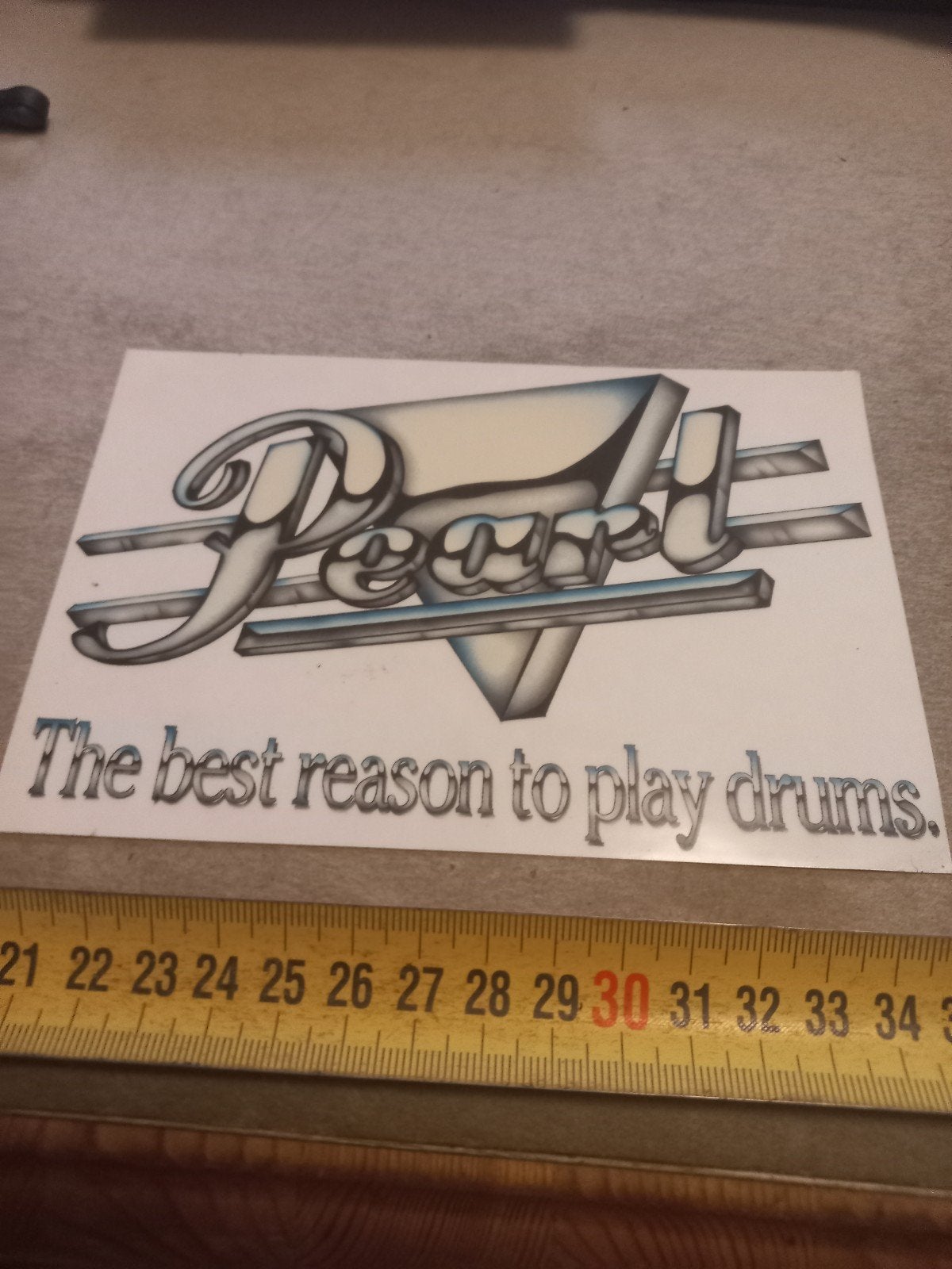 Pearl sticker - The best reason to play drums, Ophalen of Verzenden, Nieuw