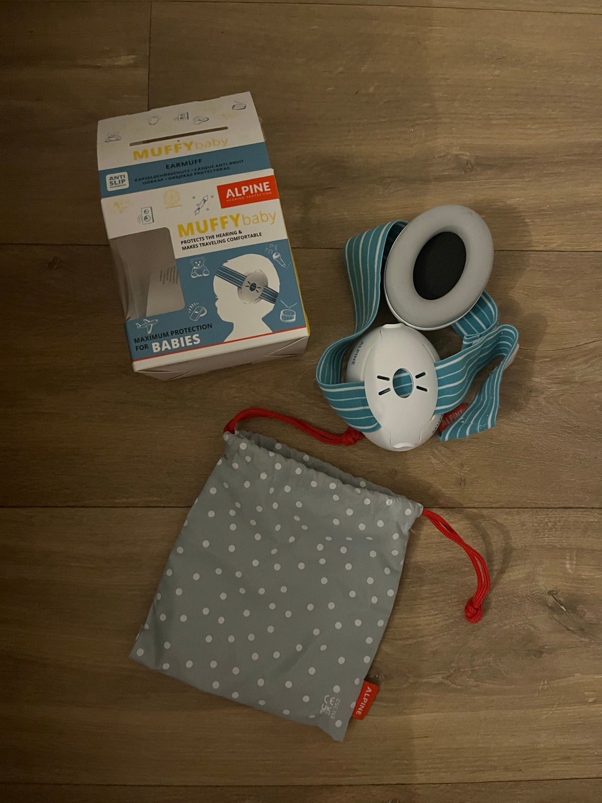 Alpine Muffy Baby Gehoorbescherming Blauw, Ophalen of Verzenden, Gebruikt