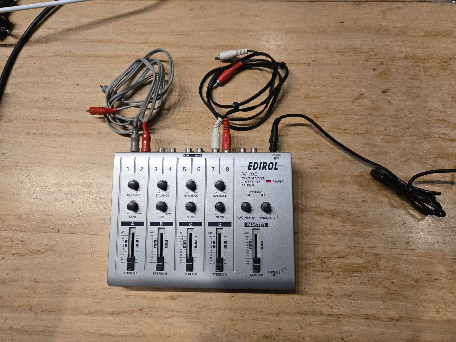 Aangeboden: Edirol M-10E 10-Channel Stereo Mixer, Ophalen of Verzenden, Gebruikt, 5 tot 10 kanalen, Microfooningang