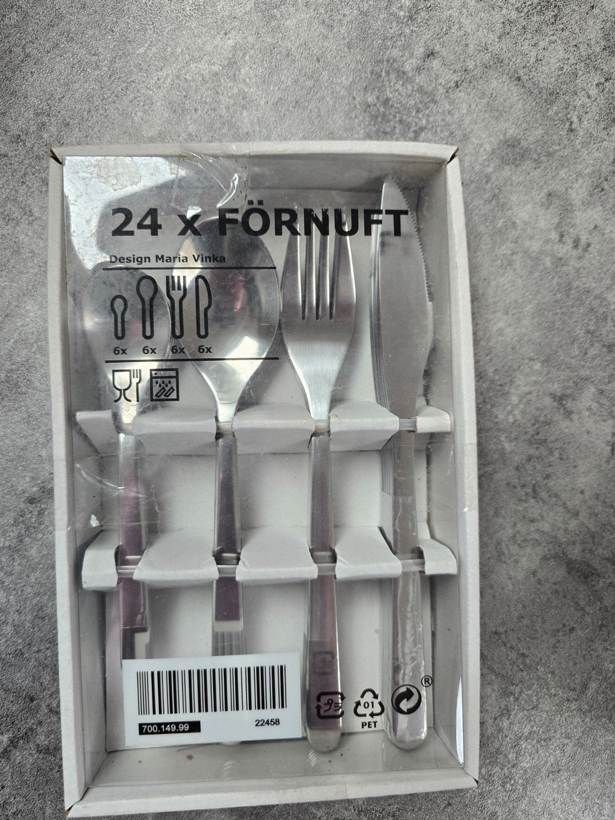 IKEA FÖRNUFT Bestekset 24-delig - Nieuw in verpakking, Ophalen, Bestekset, Overige typen, Rvs of Chroom
