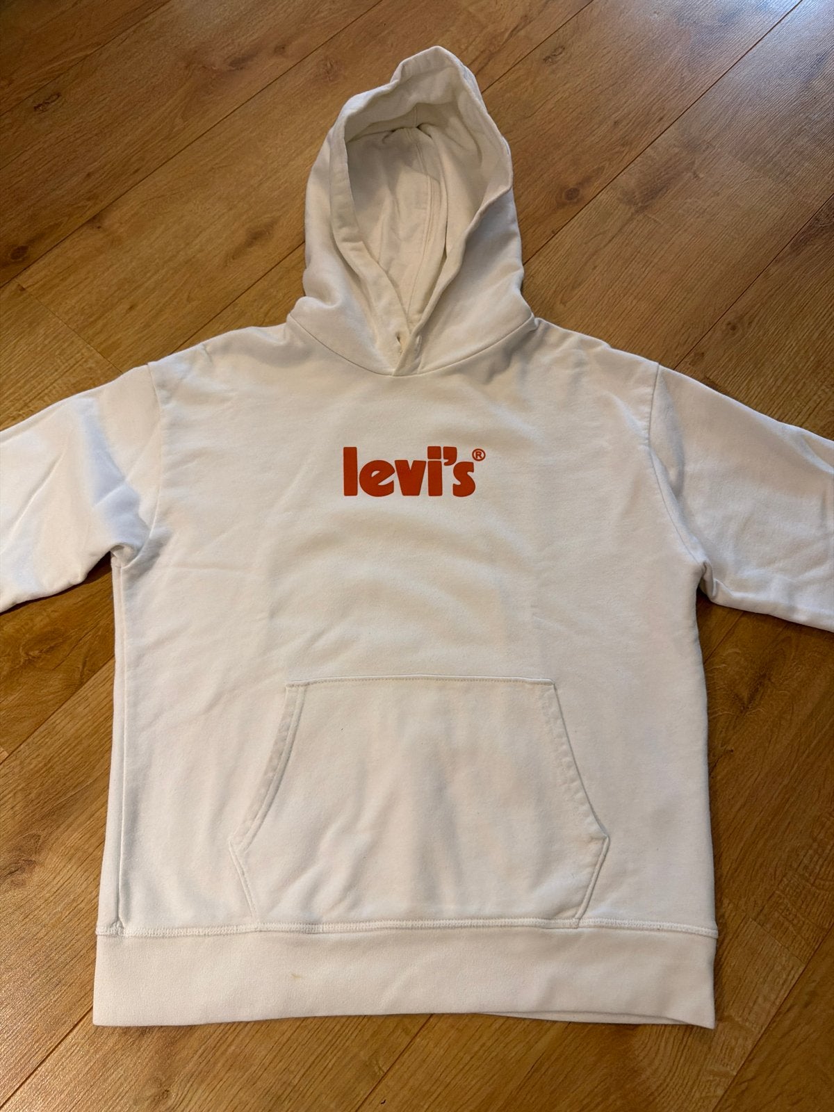 Witte Levi's hoodie met lange mouwen, Ophalen of Verzenden, Gedragen, Wit, Lange mouw