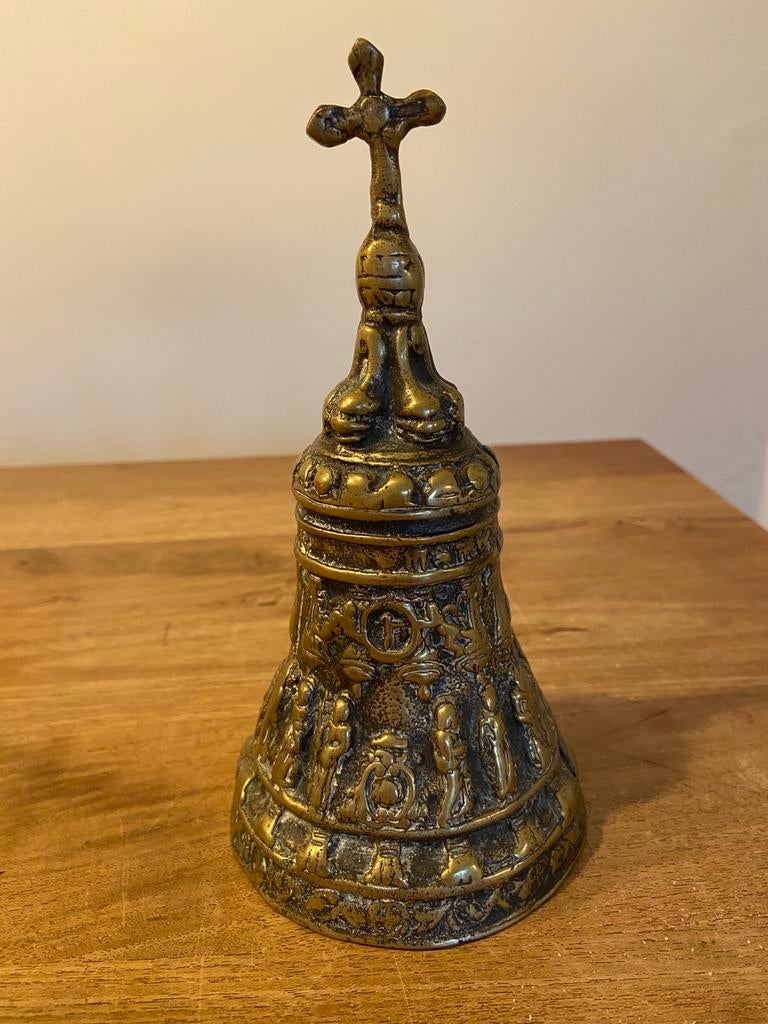 Antieke bronzen kerkbel, Ophalen of Verzenden