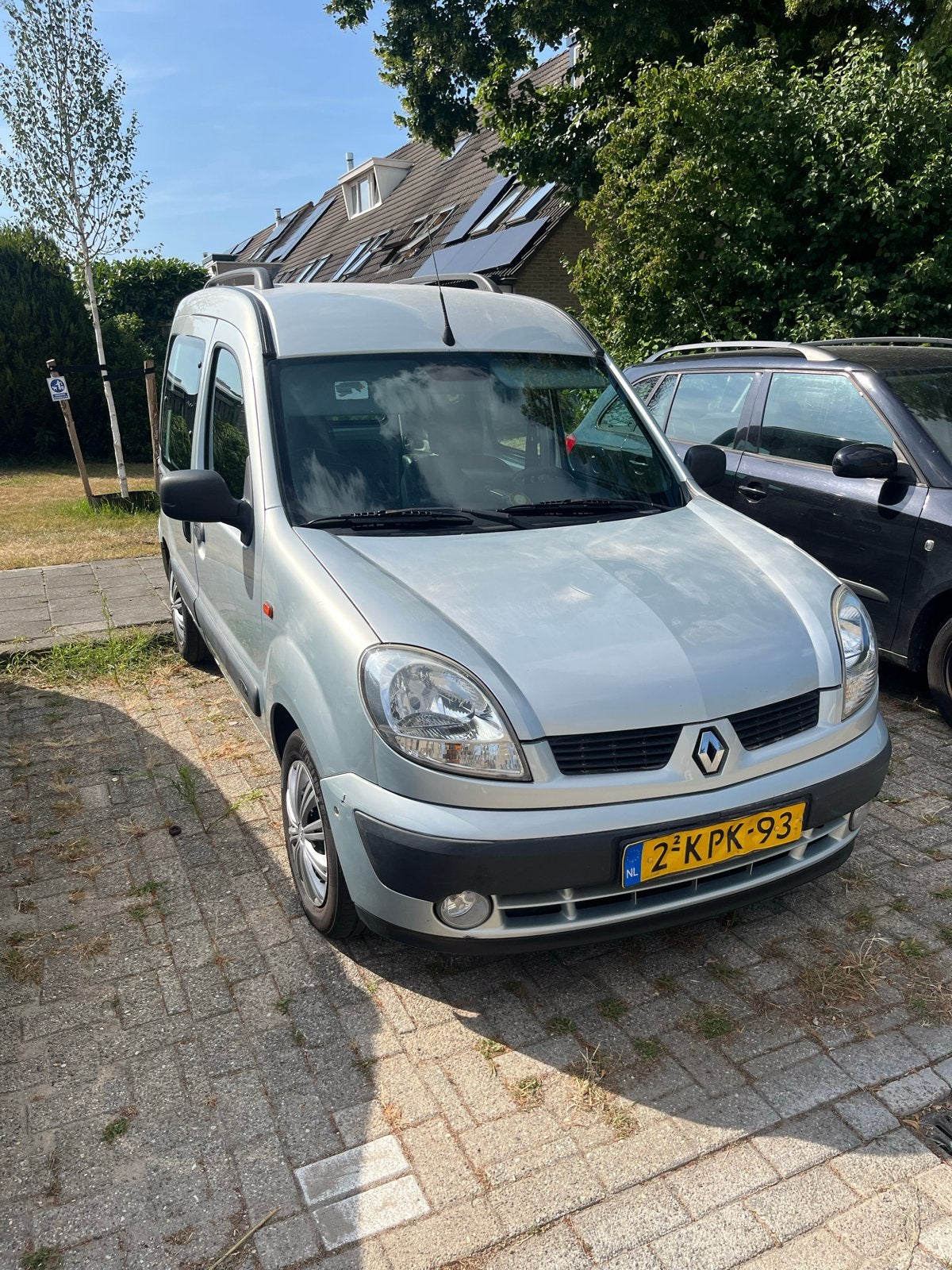 Renault Kangoo 1.6 16V Expr AUT 2005 Grijs — Nieuwe APK!, Auto's, Renault, Stof, 1095 kg, 595 kg, Particulier