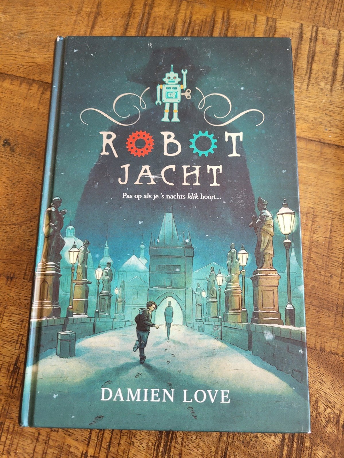 Damien Love - Robotjacht, Ophalen of Verzenden, Zo goed als nieuw, Damien Love