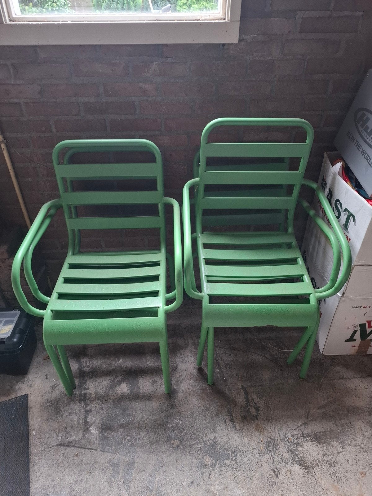 tuintafel 4 tuinstoelen tuin set, Ophalen of Verzenden, Gebruikt, Metaal