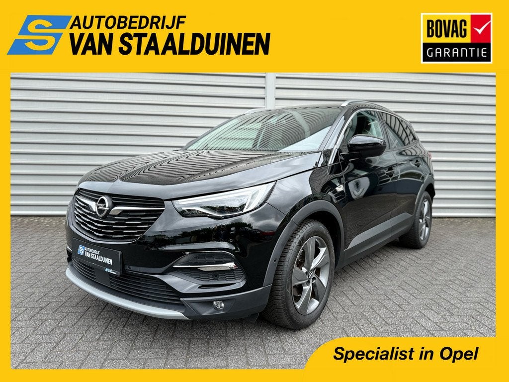 Opel Grandland X 1.2 Turbo 130pk Innovation | Lederen stoele, Auto's, Opel, 12 maanden, Gebruikt, 1199 cc, Zwart