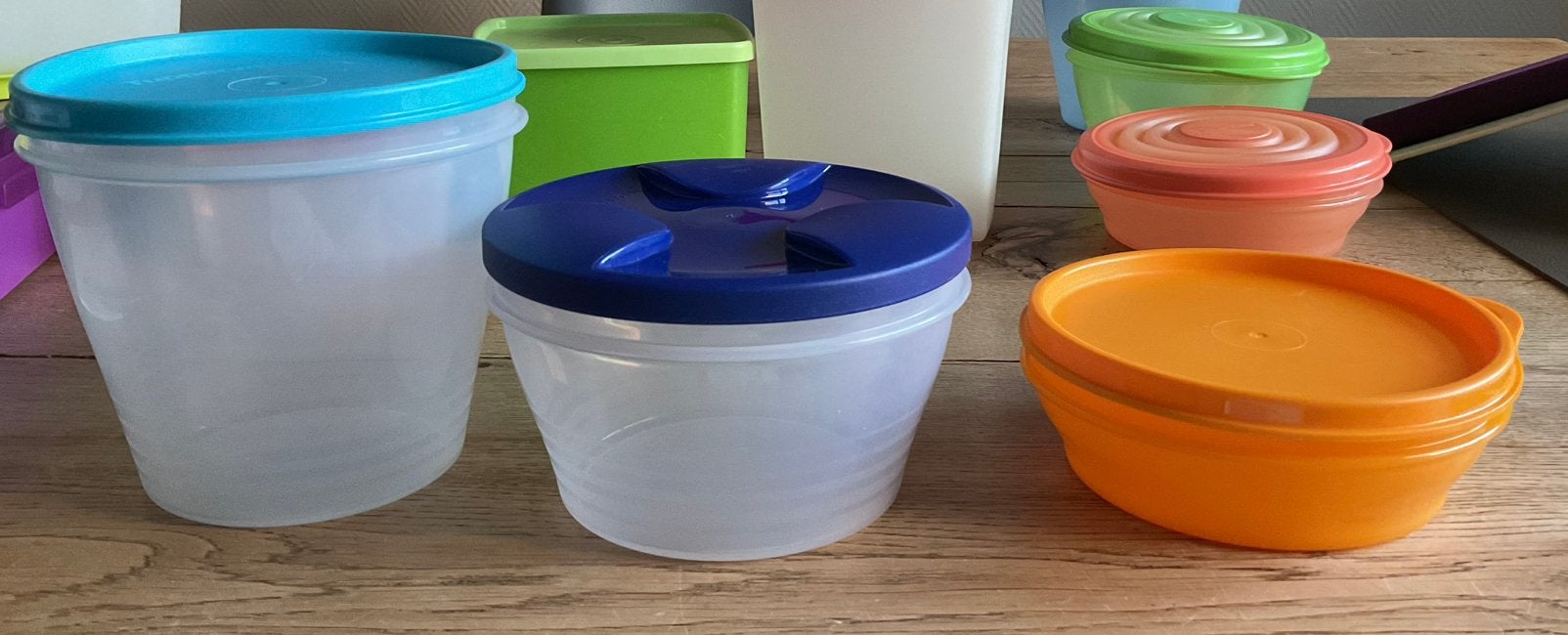 Tupperware drie kommen met deksel, Ophalen of Verzenden, Zo goed als nieuw, Bak of Kom