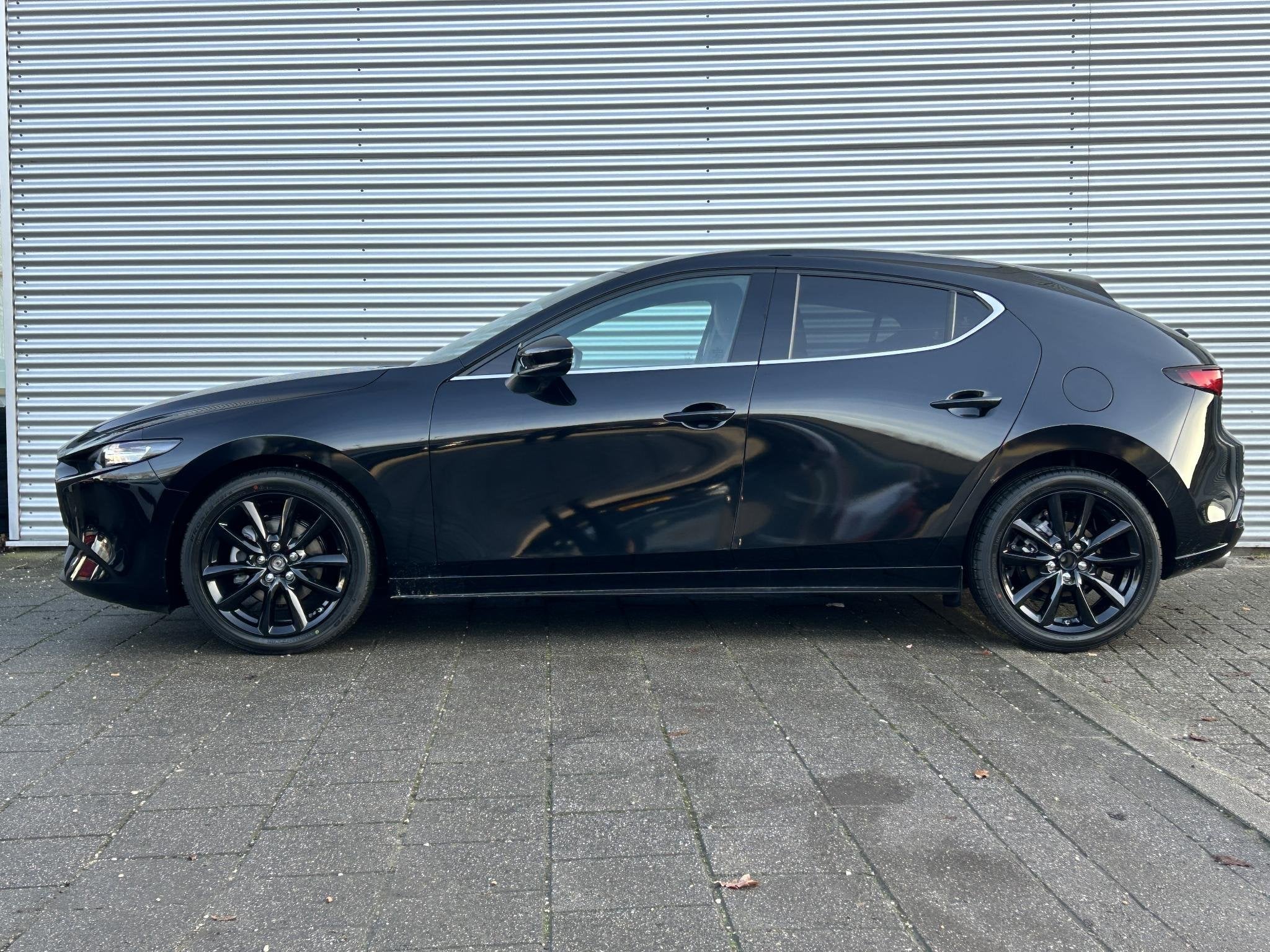 Mazda 3 2.0 e-SkyActiv-X M Hybrid 186 Nagisa | Camera | Lede, Auto's, Mazda, Automatische klimaatregeling, Gebruikt, Zwart, Origineel Nederlands