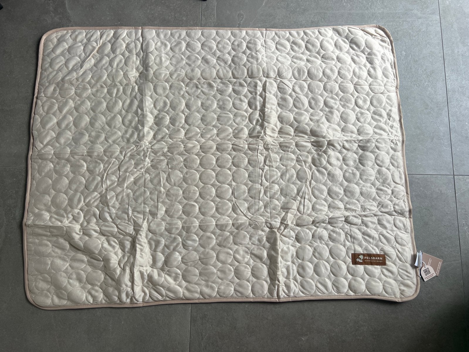 Pelsbarn koelmat XL beige 120x90 nieuw in verpakking, Dieren en Toebehoren, Honden-accessoires, Overige merken, Ophalen of Verzenden