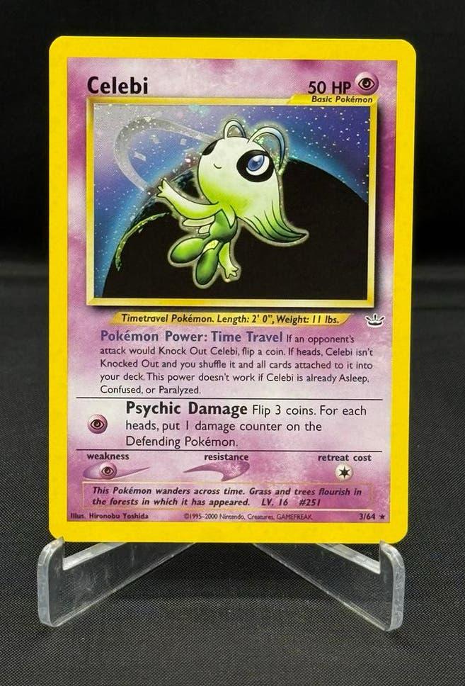 Celebi 3/64 Holo ~ Neo Revelation, Ophalen of Verzenden, Gebruikt, Losse kaart