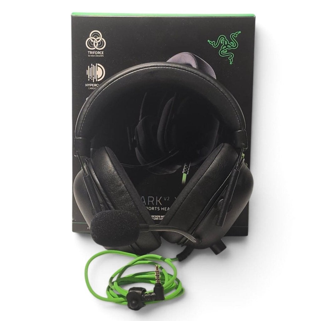 Razer  BlackShark v2X Headset, Black | Nette Staat, Razer, Gebruikt, Support@razer.com, Razer Inc.,
9 Pasteur,
Irvine, CA 92618,
United States