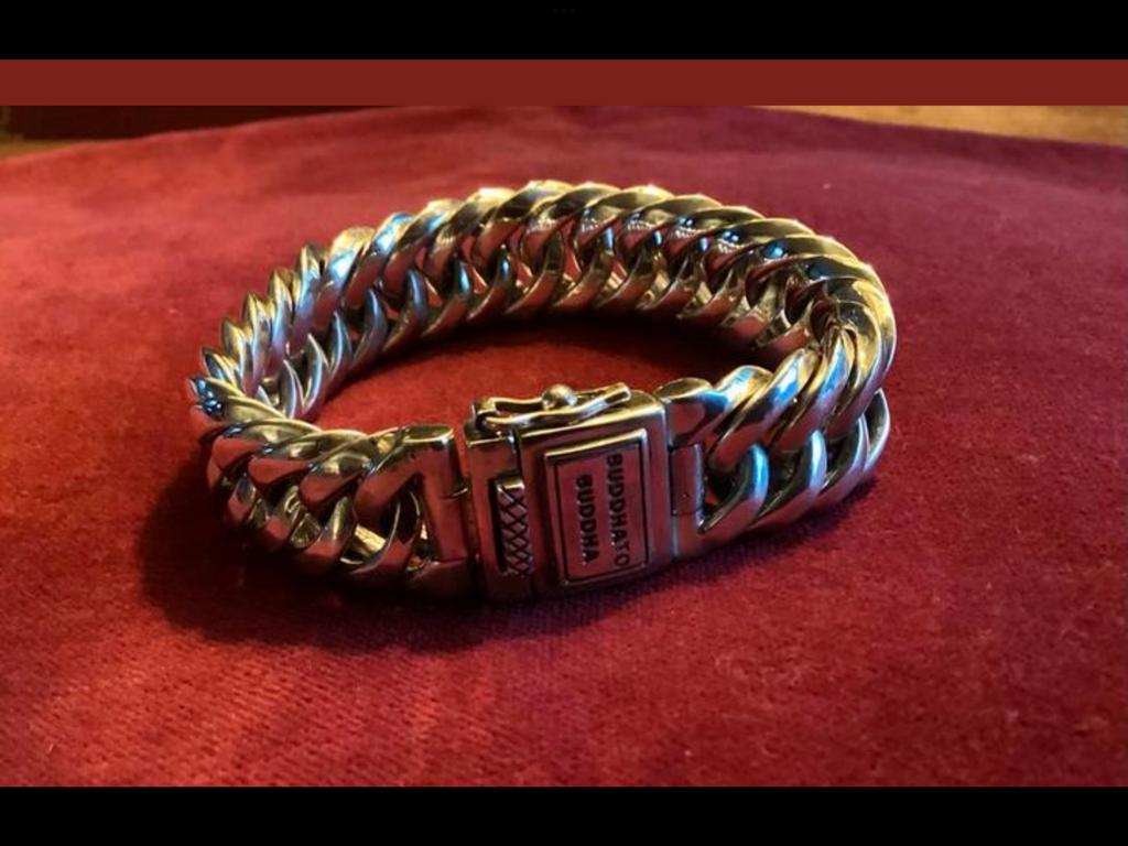 Buddha to buddha armband “ Chain small” zo goed als nieuw, Sieraden, Tassen en Uiterlijk, Armbanden, Zo goed als nieuw, Zilver