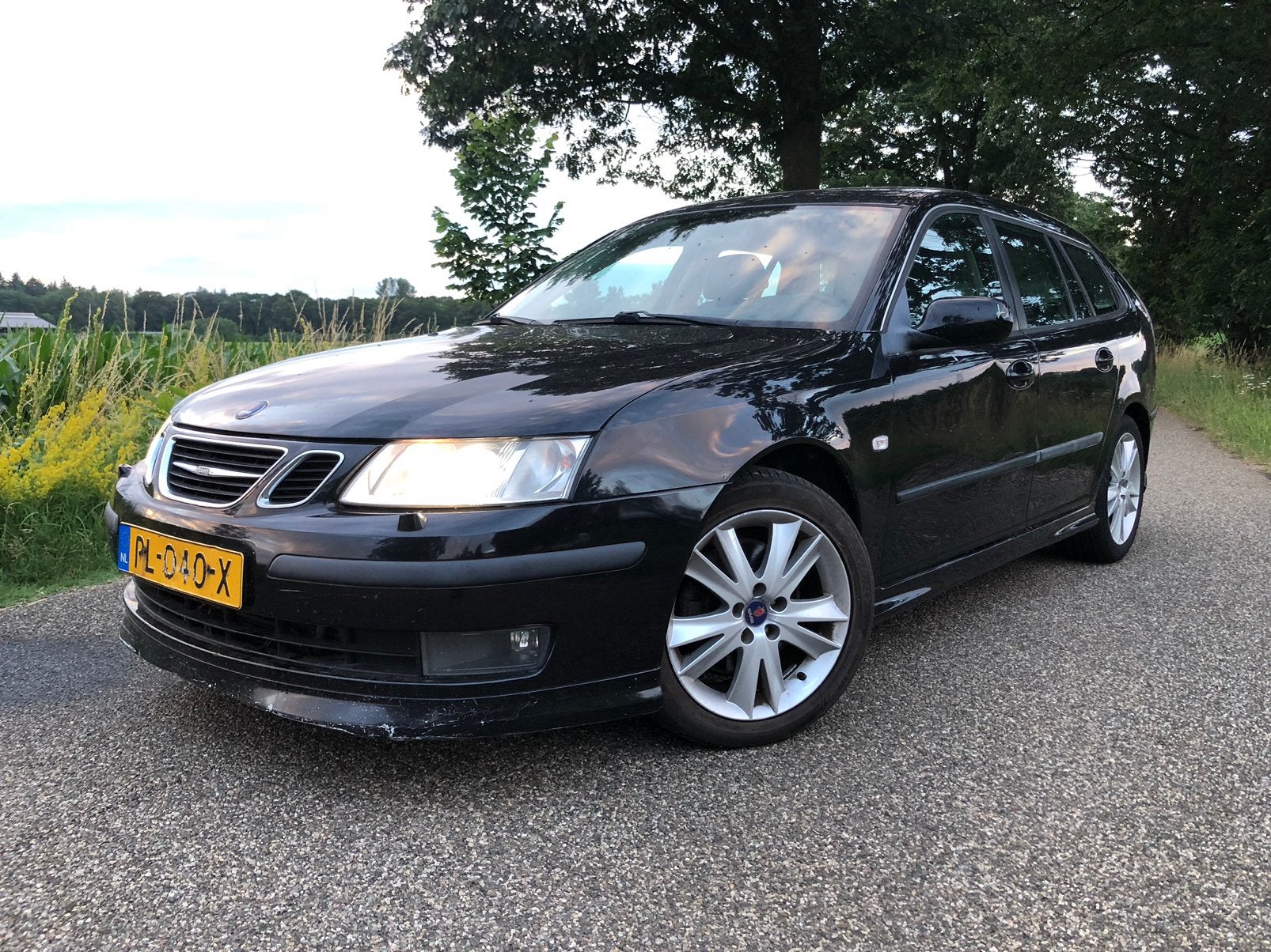 Saab 2007, 2.8v6, automaat,schuifdak, Apk nieuw!Leuk project, Auto's, Saab, Zwart, Particulier, 1600 kg, 1676 kg