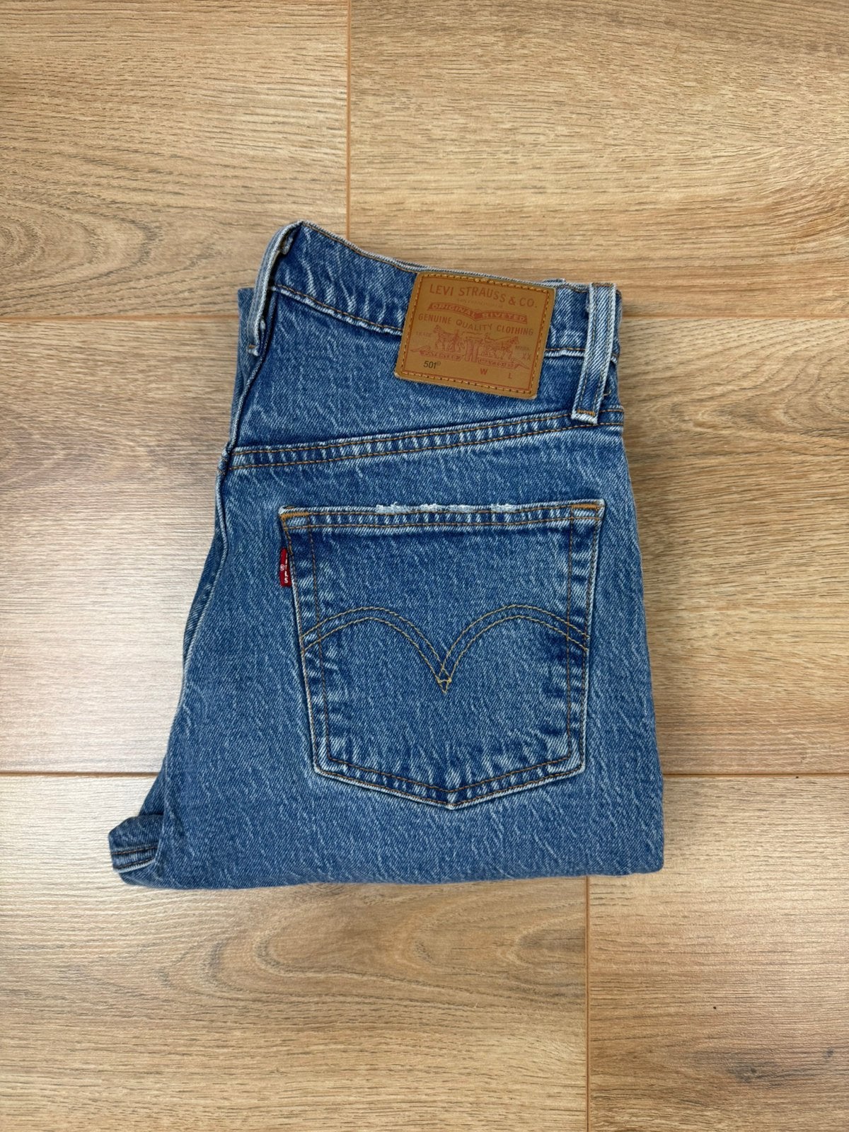 Levi’s dames Jeans 501 Blauw Maat W27/L28, Kleding | Dames, Verzenden, Zo goed als nieuw, Blauw, W27 (confectie 34) of kleiner