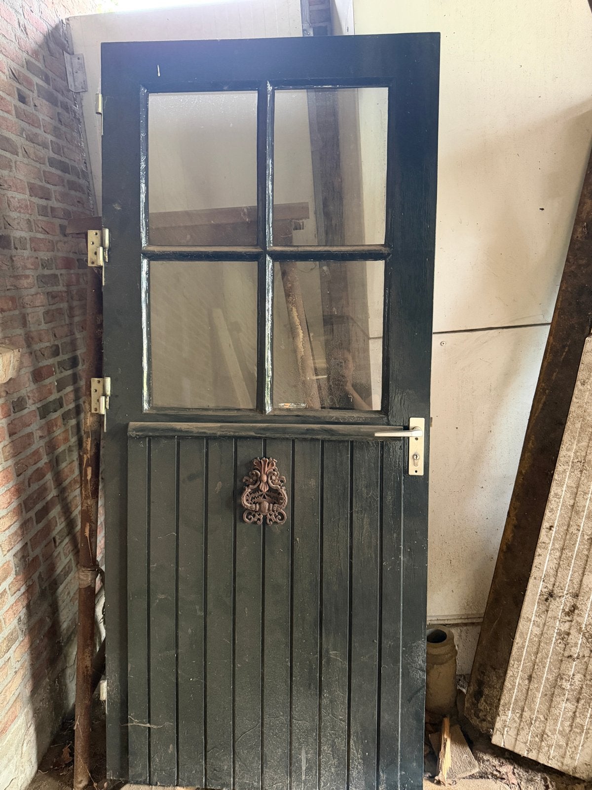 Antieke boerderij achterdeur - uitstekende staat, Doe-het-zelf en Verbouw, Deuren en Horren, Ophalen, 80 tot 100 cm, 200 tot 215 cm