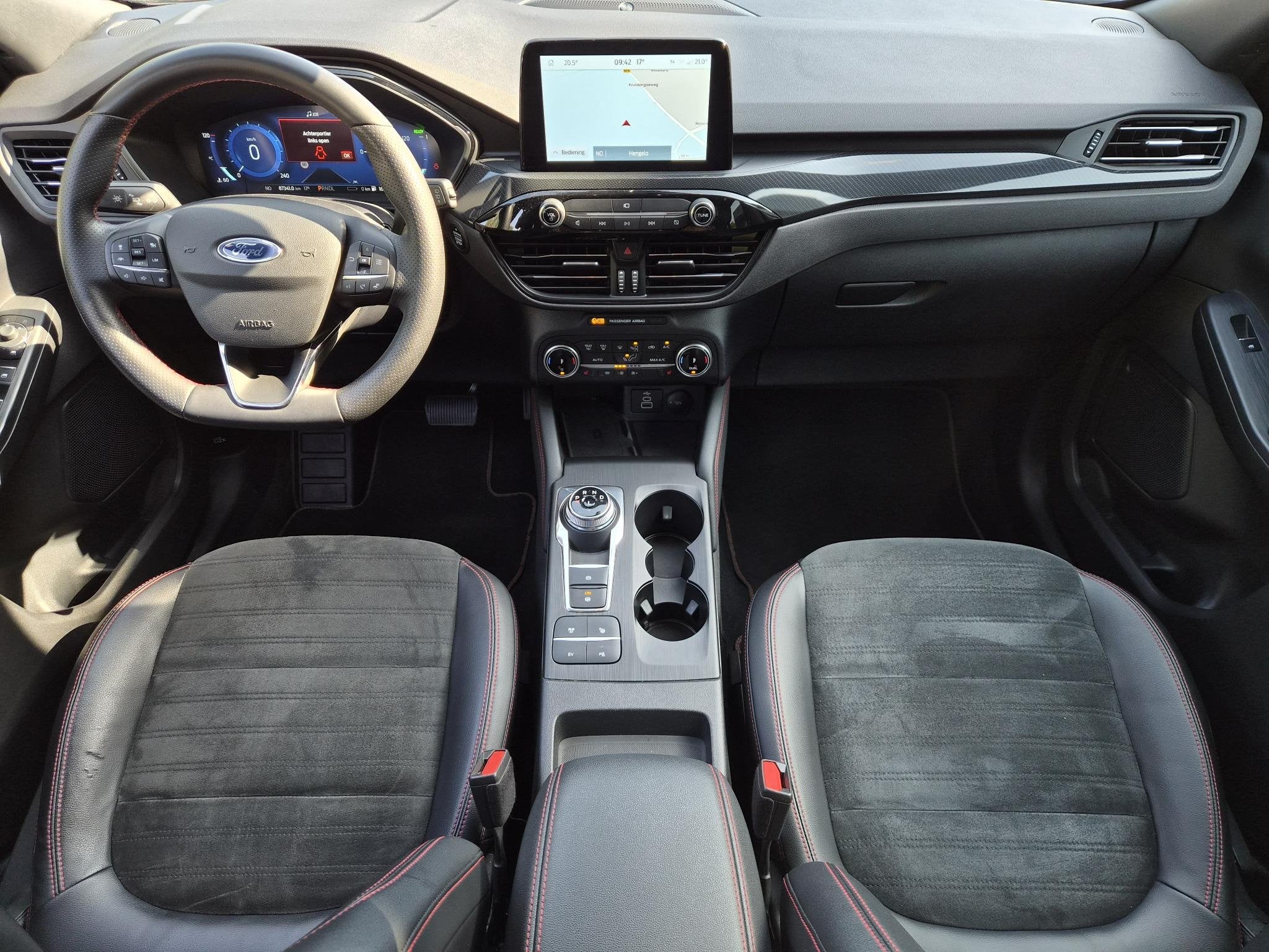 Ford Kuga 2.5 PHEV ST-Line X / SOH 91% / Dealer onderhouden, Auto's, 14 kWh, Gebruikt, Euro 6, Leder en Stof