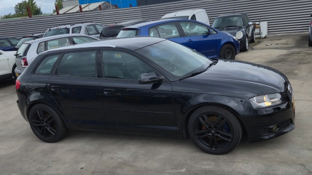 Audi A3 Sportback 2.0 TDI S-line (nieuwe DPF + distributie), Zwart, Zwart, Leder, Particulier